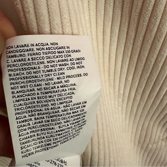 EMME Marella textured cords size 8 cream colored double breasted size 8 - Picture 4 of 4